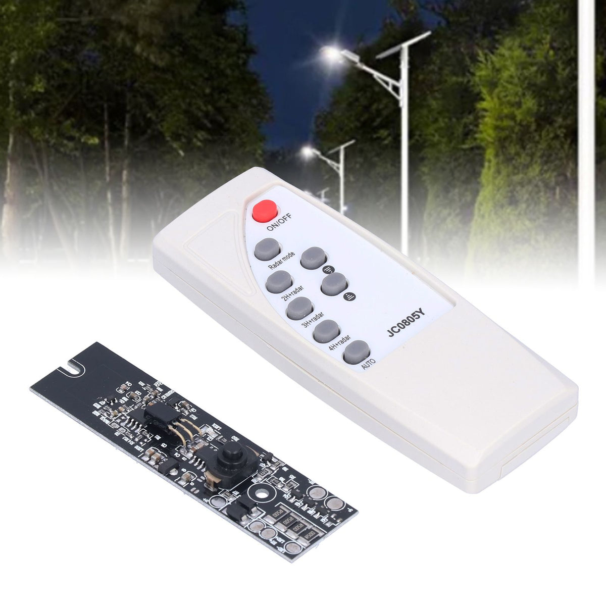 Solar Circuit Board Light Control Radar Human Body Induction High Light Low Light Integrated Controller Module 2.8V‑3.3V