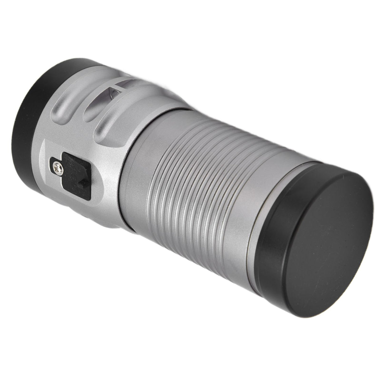 Brightest Flashlight LED 8 Modes Type C 9000mAh Waterproof Multifunctional Outdoor Light for CampingGrey