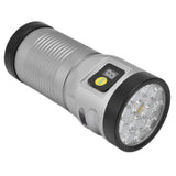 Brightest Flashlight LED 8 Modes Type C 9000mAh Waterproof Multifunctional Outdoor Light for CampingGrey