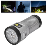 Brightest Flashlight LED 8 Modes Type C 9000mAh Waterproof Multifunctional Outdoor Light for CampingGrey