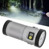 Brightest Flashlight LED 8 Modes Type C 9000mAh Waterproof Multifunctional Outdoor Light for CampingGrey