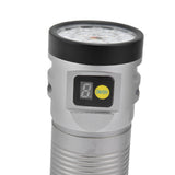 Brightest Flashlight LED 8 Modes Type C 9000mAh Waterproof Multifunctional Outdoor Light for CampingGrey