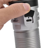 Brightest Flashlight LED 8 Modes Type C 9000mAh Waterproof Multifunctional Outdoor Light for CampingGrey - Extra Image
