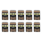 10Pcs Camping Mini Tent Night Light Portable Energy Saving USB LED Flashlight for OutdoorBlack