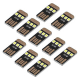 10Pcs Camping Mini Tent Night Light Portable Energy Saving USB LED Flashlight for OutdoorBlack