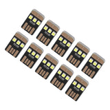 10Pcs Camping Mini Tent Night Light Portable Energy Saving USB LED Flashlight for OutdoorBlack