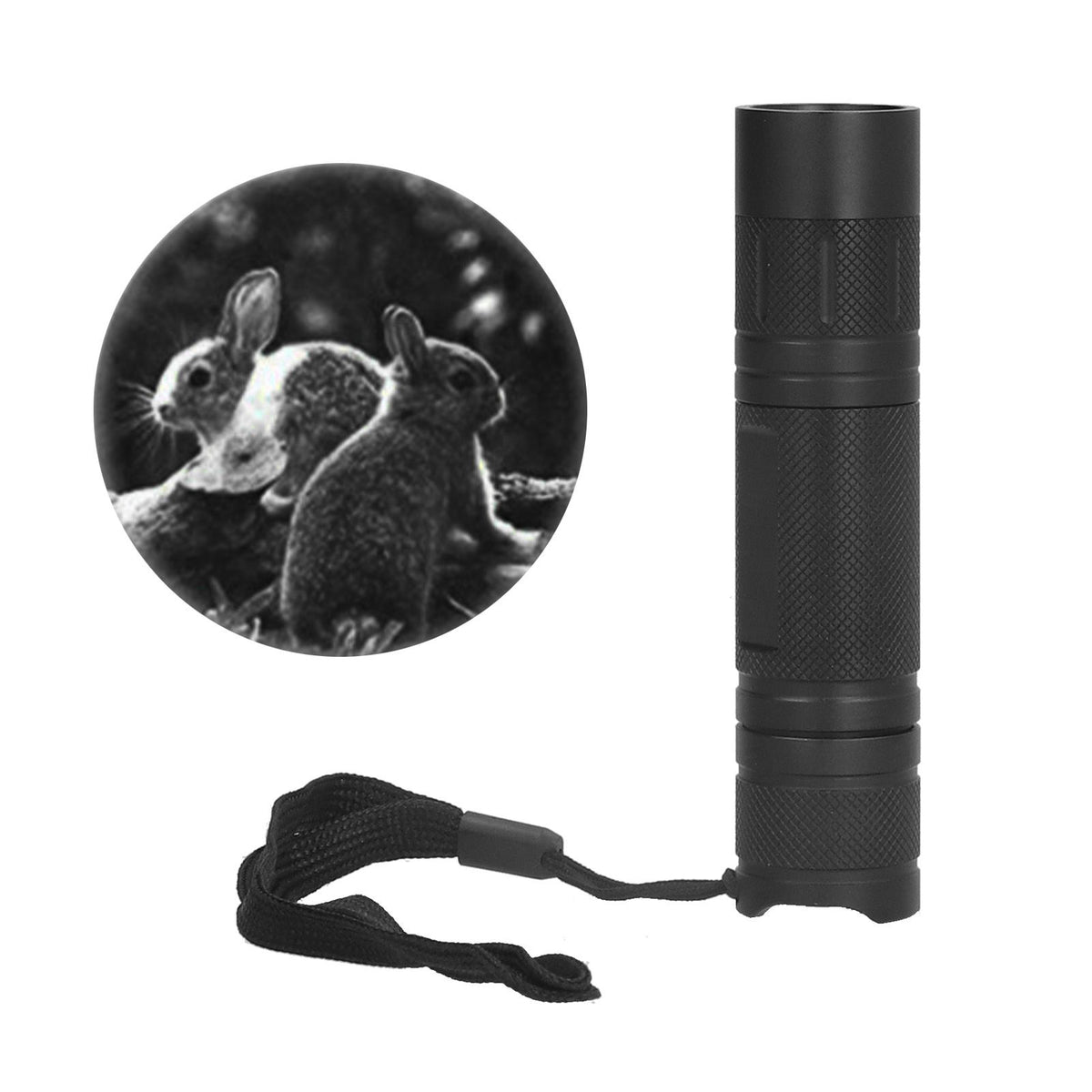 IR Flashlight Zoomable IPX54 Waterproof Anti Reverse Connection Comfortable Grip Led Flashlight for Hunting Home940NM