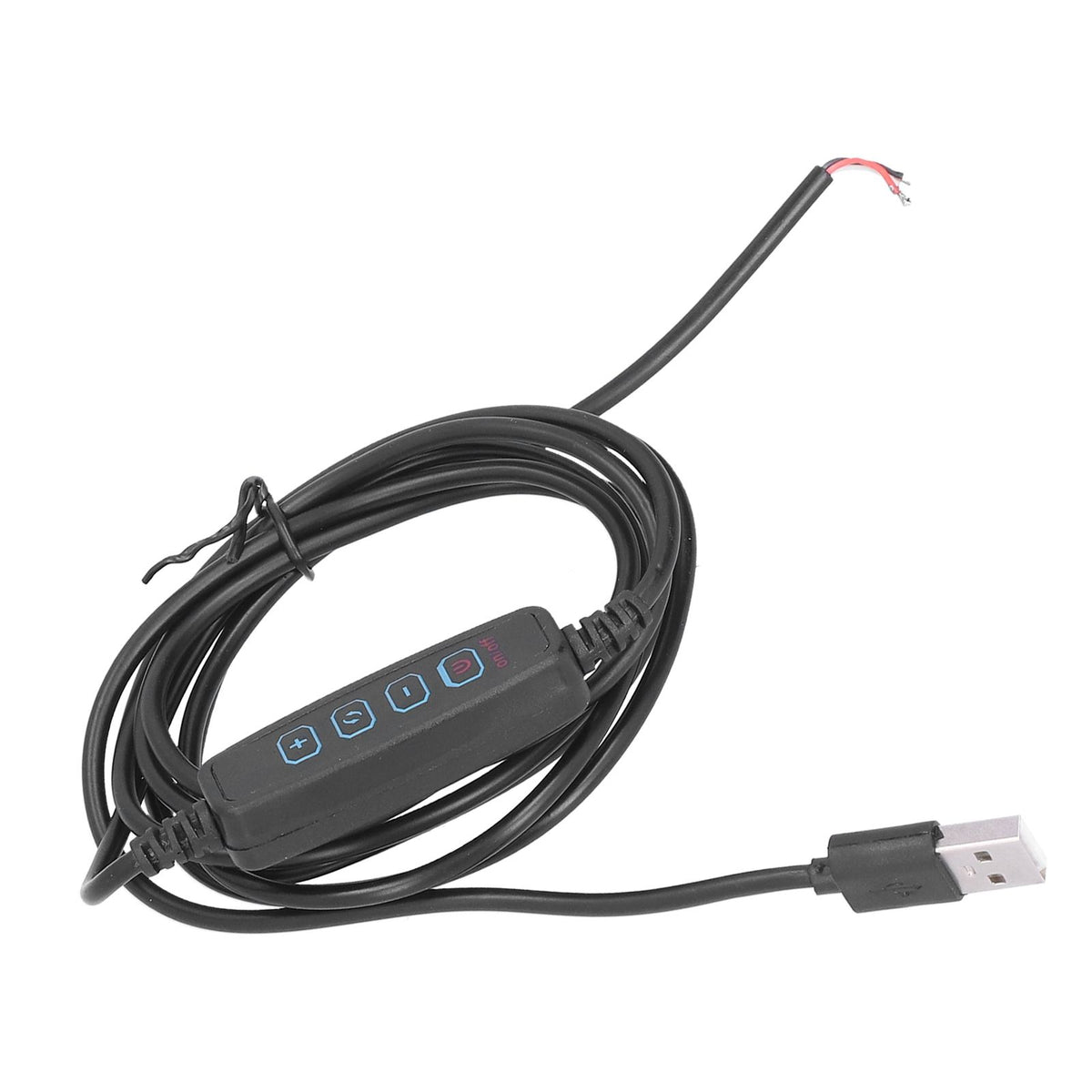LED 2m Light Switch Cord Dimmable Universal USB Lamp Power Cord for 5V Lamp Outdoor Home