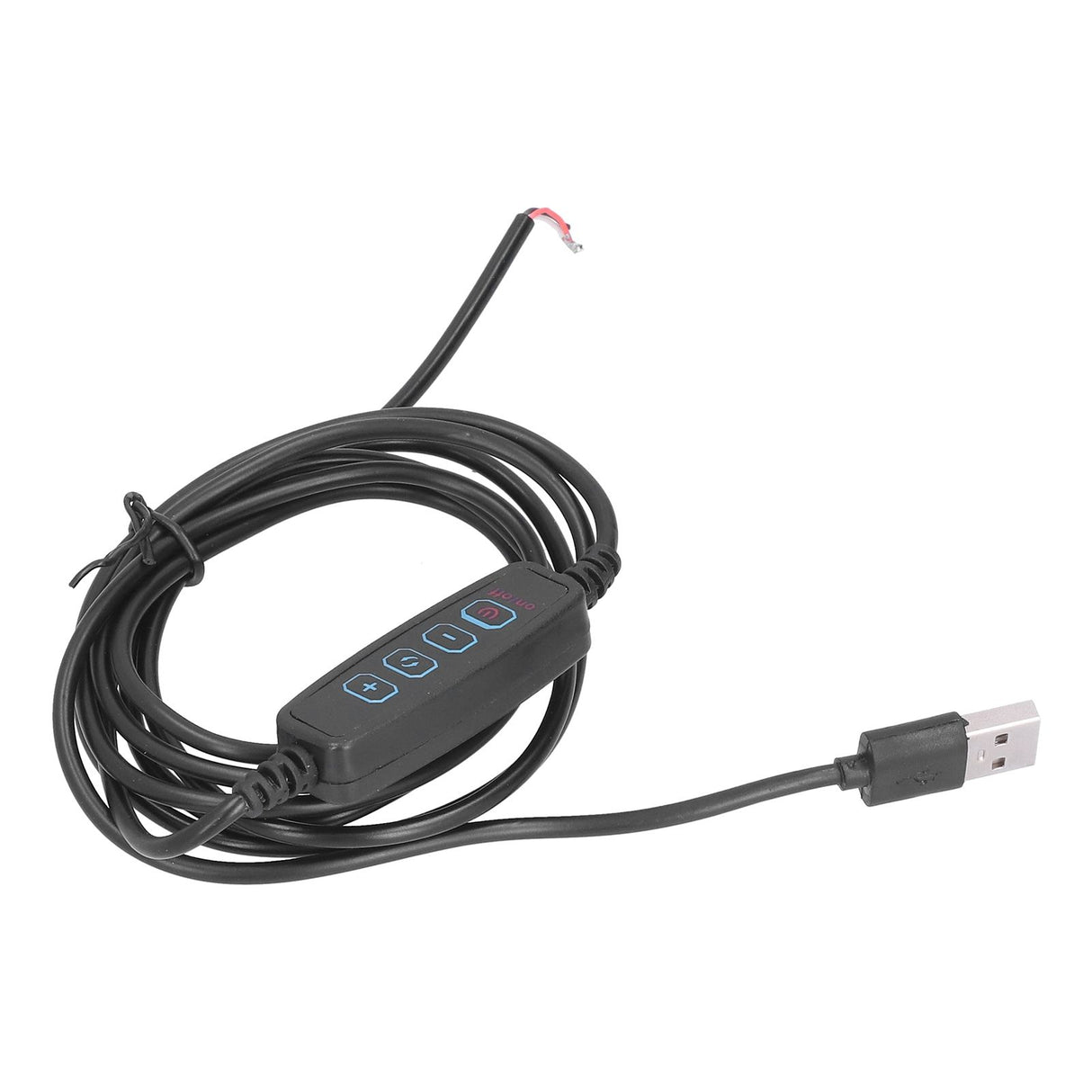 LED 2m Light Switch Cord Dimmable Universal USB Lamp Power Cord for 5V Lamp Outdoor Home