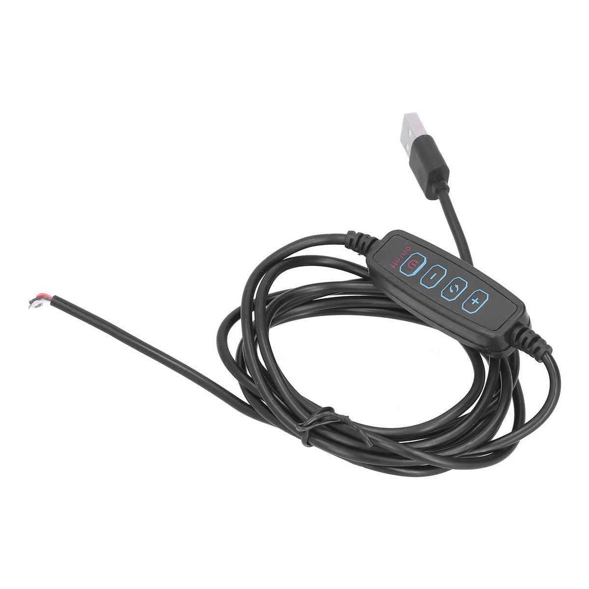 LED 2m Light Switch Cord Dimmable Universal USB Lamp Power Cord for 5V Lamp Outdoor Home