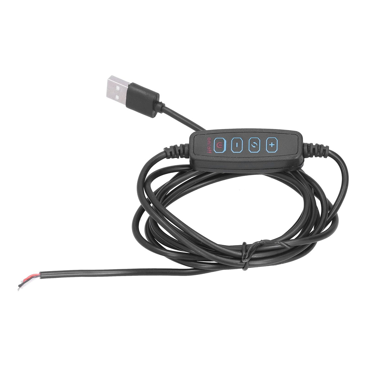 LED 2m Light Switch Cord Dimmable Universal USB Lamp Power Cord for 5V Lamp Outdoor Home