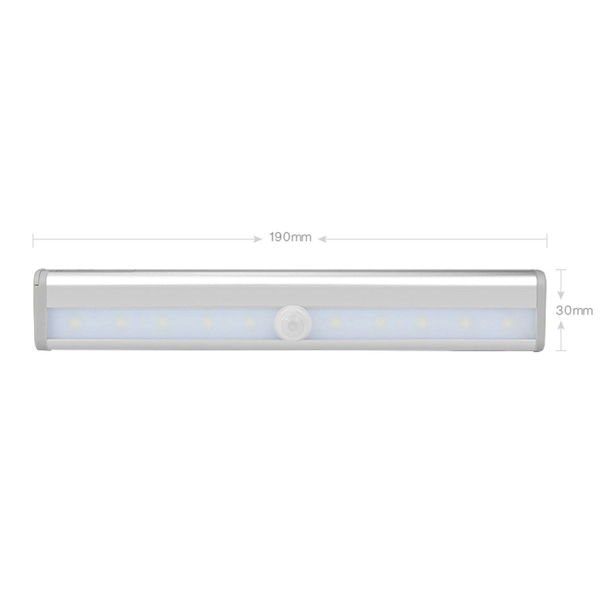 LED Closet Light 10 LEDs USB Rechargeable Motion Sensor Closet Light Wall Light for Home Kitchen Bedroom White Light