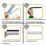 LED Closet Light 10 LEDs USB Rechargeable Motion Sensor Closet Light Wall Light for Home Kitchen Bedroom White Light