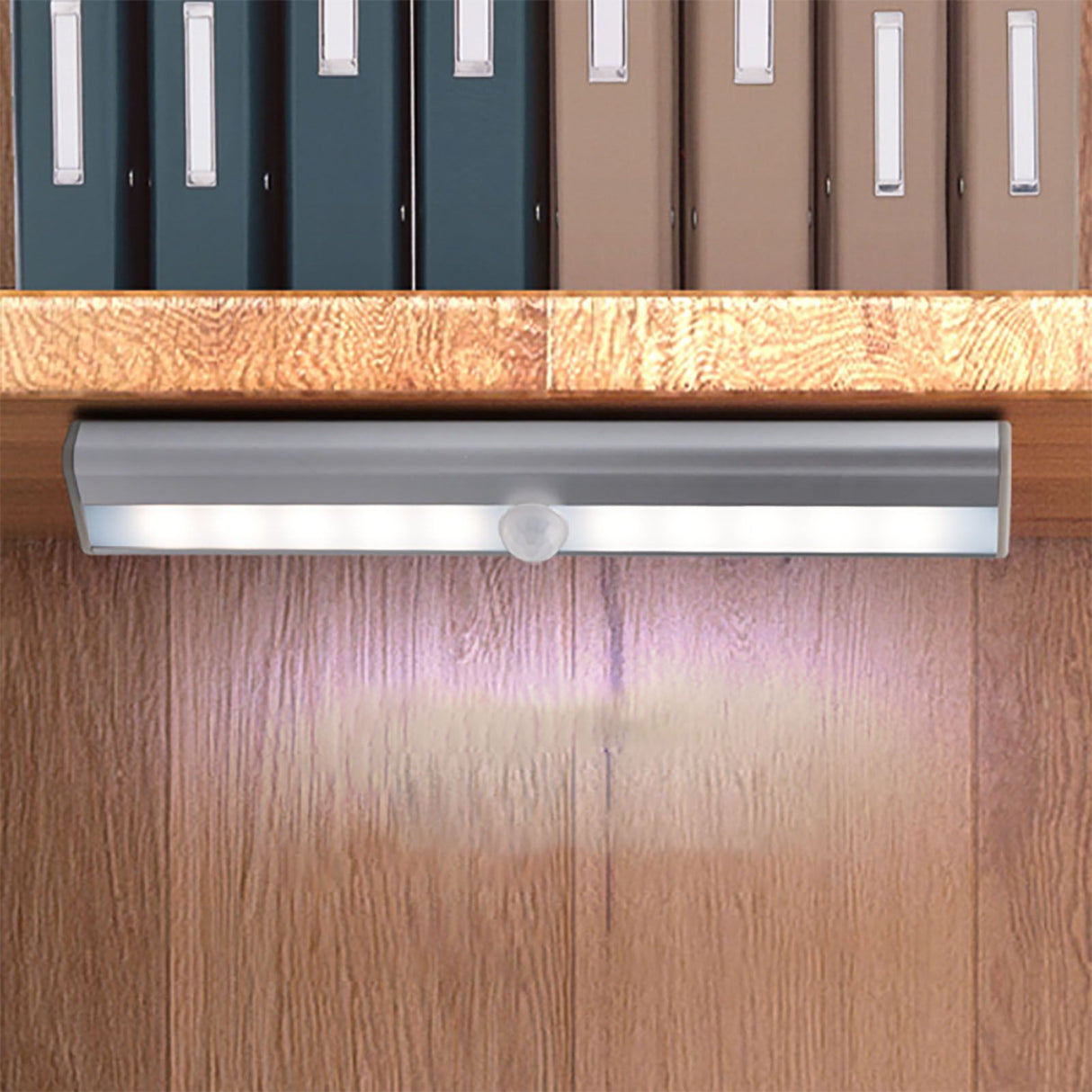 LED Closet Light 10 LEDs USB Rechargeable Motion Sensor Closet Light Wall Light for Home Kitchen Bedroom White Light