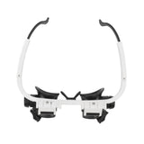 Head Mount Magnifying Glasses 8X 15X 23X Hands Free Bracket Magnifier with 2 LED Lights for Watch Repair