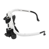 Head Mount Magnifying Glasses 8X 15X 23X Hands Free Bracket Magnifier with 2 LED Lights for Watch Repair