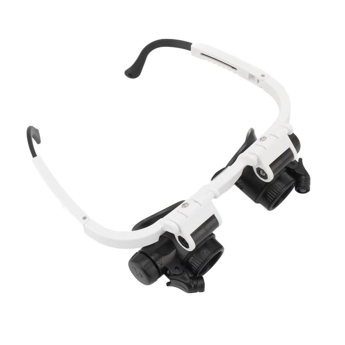 Head Mount Magnifying Glasses 8X 15X 23X Hands Free Bracket Magnifier with 2 LED Lights for Watch Repair