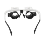 Head Mount Magnifying Glasses 8X 15X 23X Hands Free Bracket Magnifier with 2 LED Lights for Watch Repair - Extra Image