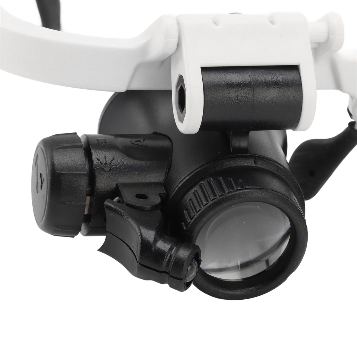 Head Mount Magnifying Glasses 8X 15X 23X Hands Free Bracket Magnifier with 2 LED Lights for Watch Repair