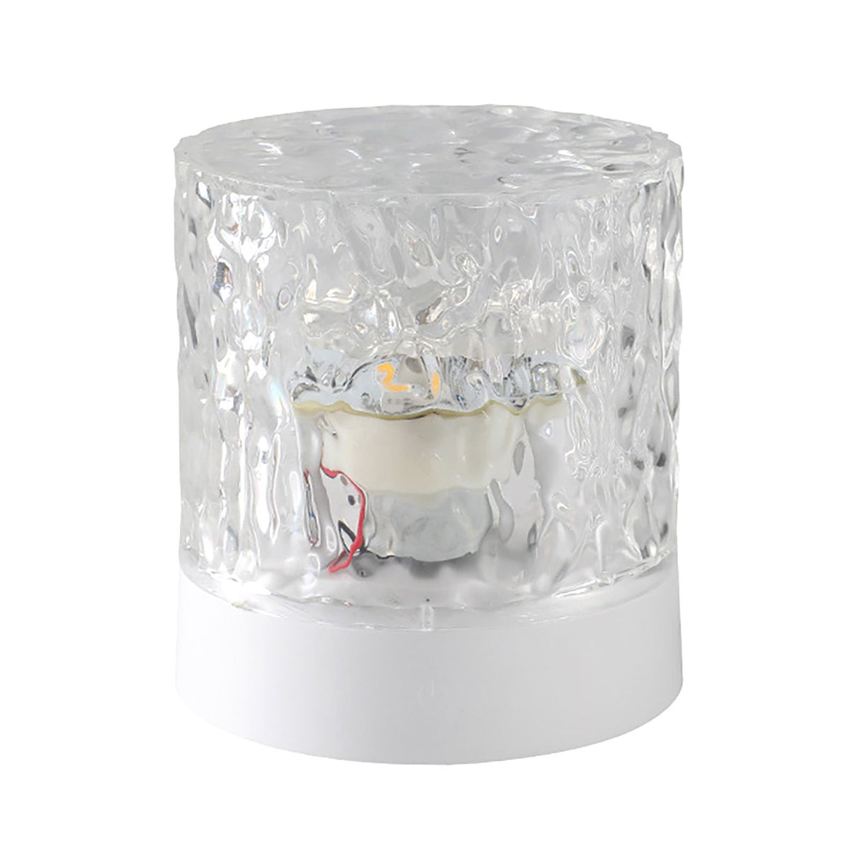 Water Ripple Night Light 360 Degree Dynamic Romantic LED Atmosphere Table Lamp for Living Room Bedroom Homochromy Plugged in and Not Rotating