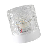 Water Ripple Night Light 360 Degree Dynamic Romantic LED Atmosphere Table Lamp for Living Room Bedroom Homochromy Plugged in and Not Rotating
