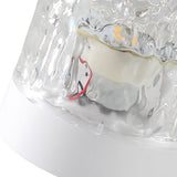 Water Ripple Night Light 360 Degree Dynamic Romantic LED Atmosphere Table Lamp for Living Room Bedroom Homochromy Plugged in and Not Rotating