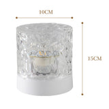 Water Ripple Night Light 360 Degree Dynamic Romantic LED Atmosphere Table Lamp for Living Room Bedroom Homochromy Plugged in and Not Rotating