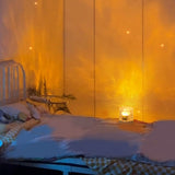 Water Ripple Night Light 360 Degree Dynamic Romantic LED Atmosphere Table Lamp for Living Room Bedroom Homochromy Plugged in and Not Rotating - Extra Image