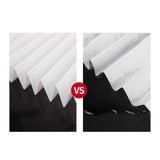 Table Lamp with Cloth Pleated Lampshade Metal Modern Nightstand Bedside Lamp for Bedroom Living Room White