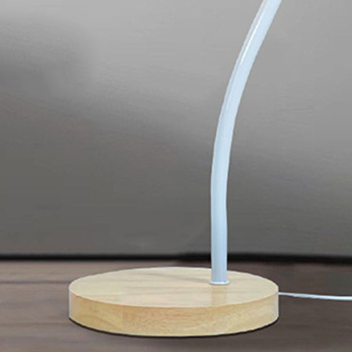 Table Lamp with Cloth Pleated Lampshade Metal Modern Nightstand Bedside Lamp for Bedroom Living Room White