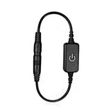 12‑24V 4A Mini LED Dimmer Touch Switch Single Color Light Emitting Diode Strip Light Brightness Controller On Off Switch Black - Front View