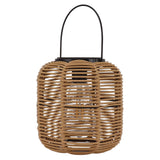 Solar Lantern Outdoor Hanging Solar Lights Waterproof Decorative Rattan Lantern for Table Patio Garden Yard Porch Tungsten - Front View