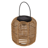 Solar Lantern Outdoor Hanging Solar Lights Waterproof Decorative Rattan Lantern for Table Patio Garden Yard Porch Tungsten - Side View