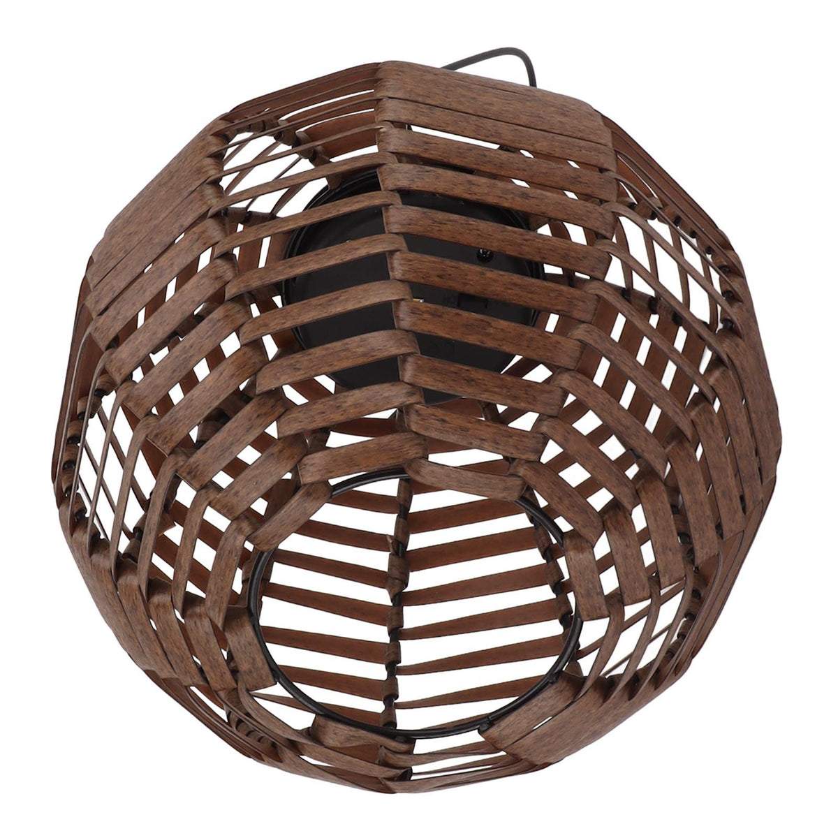 Rattan Solar Lantern Outdoor LED Hanging Lantern Waterproof Landscape Decorative Lamp for Garden Lawn Patio