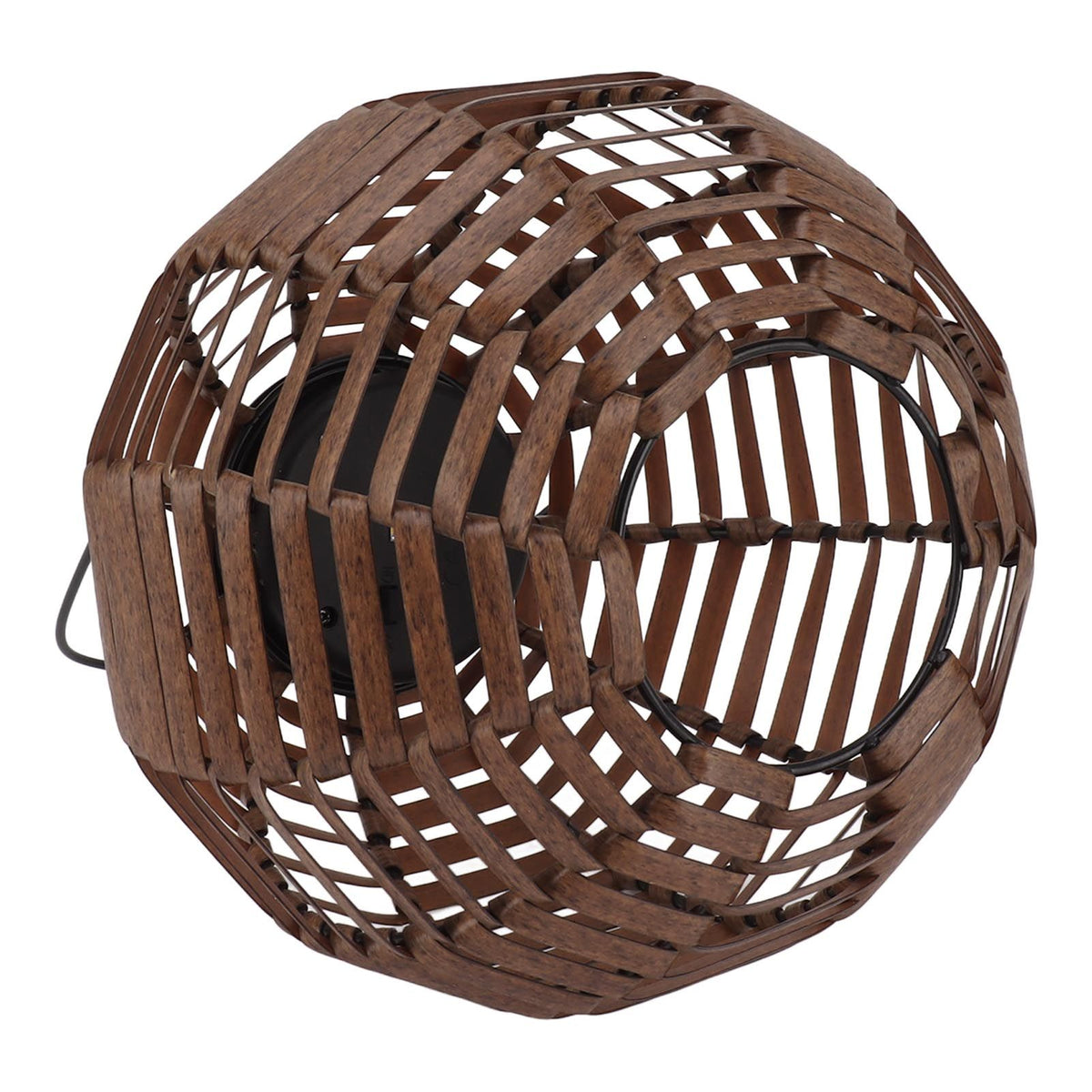 Rattan Solar Lantern Outdoor LED Hanging Lantern Waterproof Landscape Decorative Lamp for Garden Lawn Patio