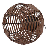 Rattan Solar Lantern Outdoor LED Hanging Lantern Waterproof Landscape Decorative Lamp for Garden Lawn Patio - Extra Image