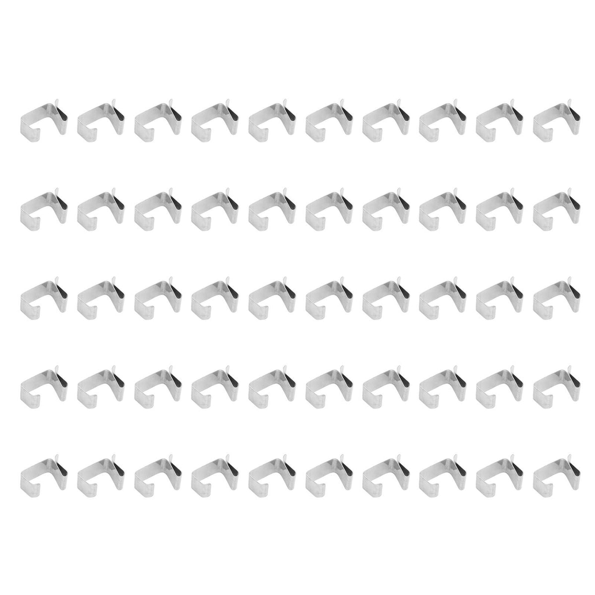 50Pcs Metal Christmas Lights Gutter Hooks Stainless Steel Christmas Lights Gutter Hangers L 24x15mm