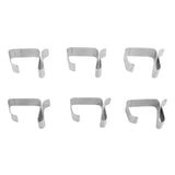 50Pcs Metal Christmas Lights Gutter Hooks Stainless Steel Christmas Lights Gutter Hangers L 24x15mm