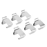 50Pcs Metal Christmas Lights Gutter Hooks Stainless Steel Christmas Lights Gutter Hangers L 24x15mm