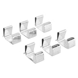 50Pcs Metal Christmas Lights Gutter Hooks Stainless Steel Christmas Lights Gutter Hangers L 24x15mm