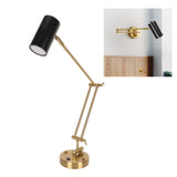 Wall Sconce Swing Arm Plug in Modern 3000K Warm Lighting Button Control with E27 Bulb LED Wall Lighting Fixture 85‑265V - Extra Image