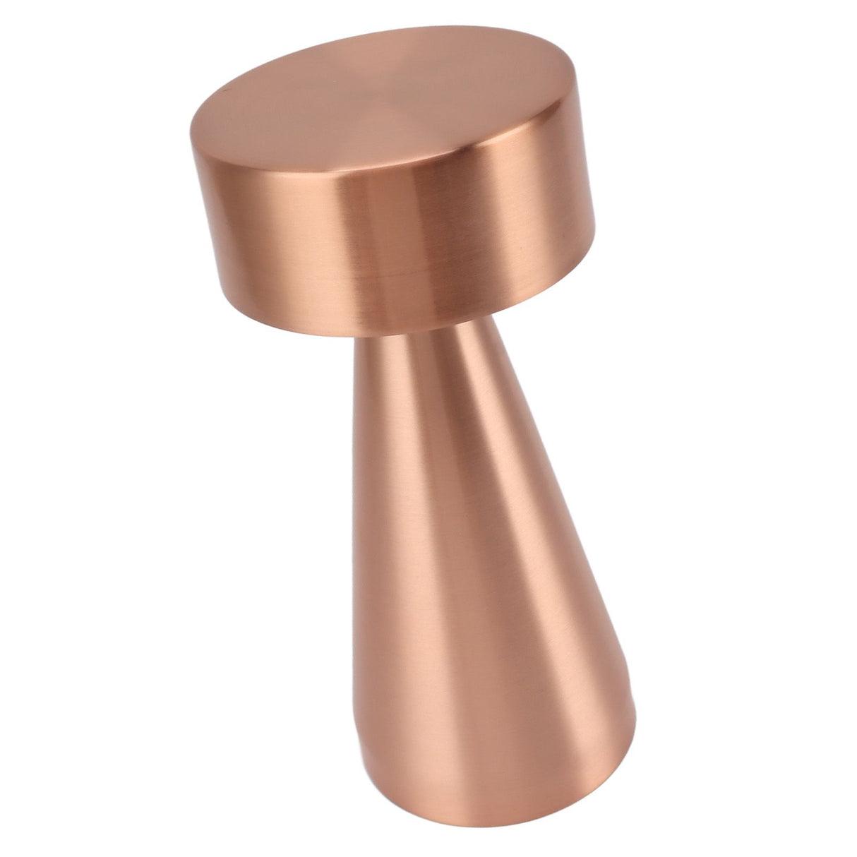 LED Portable Metal Table Lamp with Touch Sensor 3 Color Stepless Dimming Nightstand Desk Lamp Rechargeable Night Light Rose Gold