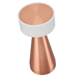 Portable LED Table Lamp 3 Color Temperatures Stepless Dimming 1800mAh Rechargeable Battery Nightstand Lamp Bedside Lamp Rose Gold - Side View