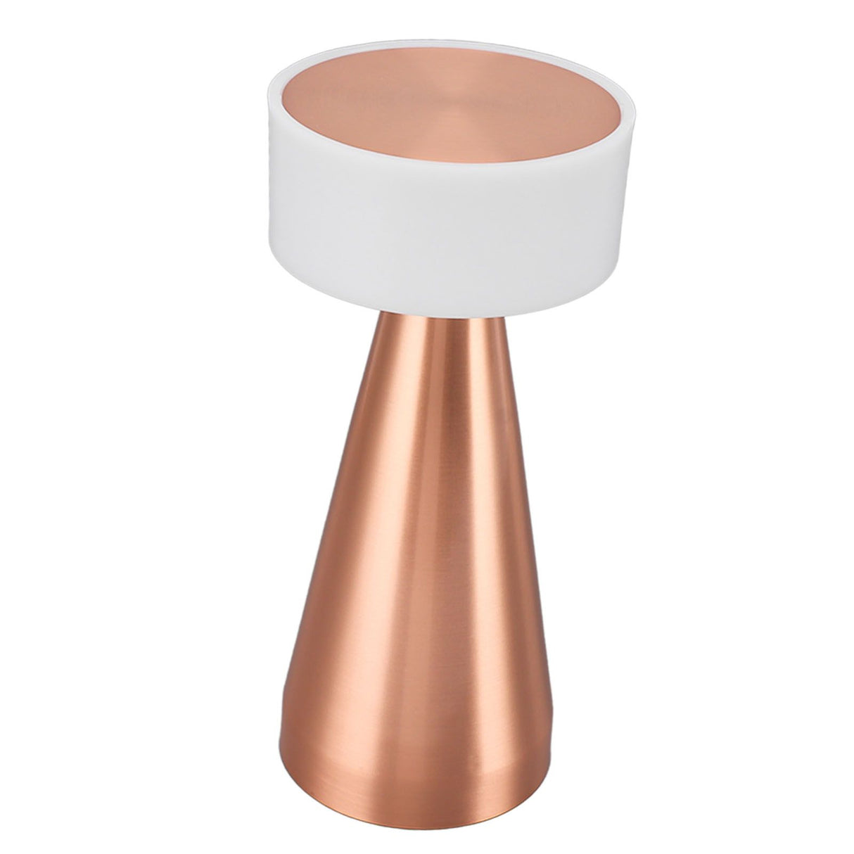 Portable LED Table Lamp 3 Color Temperatures Stepless Dimming 1800mAh Rechargeable Battery Nightstand Lamp Bedside Lamp Rose Gold