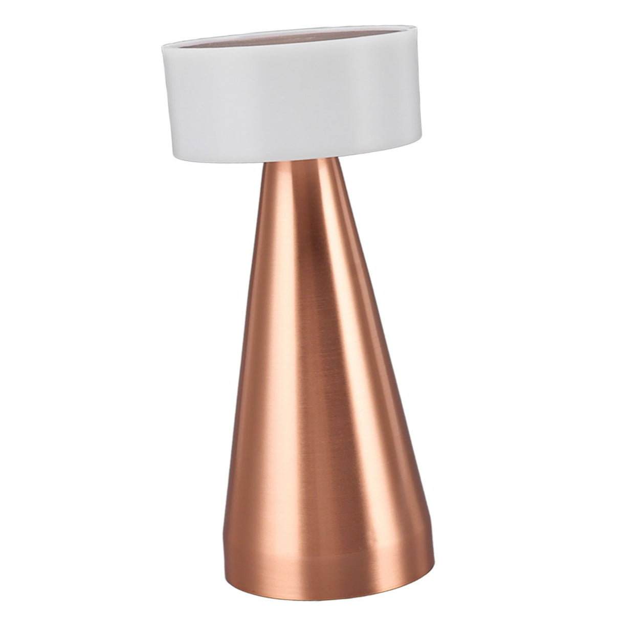 Portable LED Table Lamp 3 Color Temperatures Stepless Dimming 1800mAh Rechargeable Battery Nightstand Lamp Bedside Lamp Rose Gold