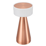 Portable LED Table Lamp 3 Color Temperatures Stepless Dimming 1800mAh Rechargeable Battery Nightstand Lamp Bedside Lamp Rose Gold - Extra Image