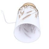 Small Table Lamp for Bedroom Dimmable LED Bedside Lamps Solid Wood USB Night Stand Lamp with Wheat Spike Lampshade Eye Caring