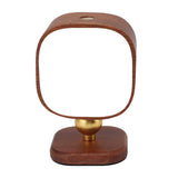 Wooden Magnetic Wall Lamp Portable Bedside Square Night Light Dimmable Wall Mounted Night Light Walnut