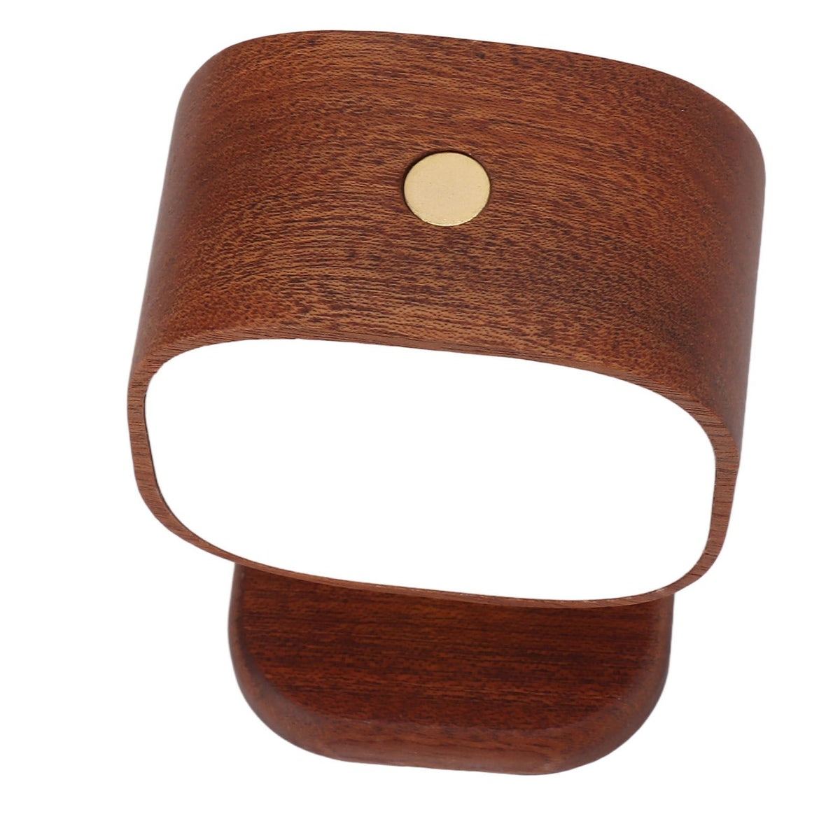Wooden Magnetic Wall Lamp Portable Bedside Square Night Light Dimmable Wall Mounted Night Light Walnut
