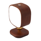Wooden Magnetic Wall Lamp Portable Bedside Square Night Light Dimmable Wall Mounted Night Light Walnut - 45-Degree Angle